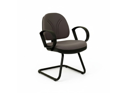 Mobilier de bureau salle d'attente cabinet d'avocats textile chaises brunes chaises de conférence.