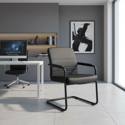Rembourrage en similicuir de chaise Chaises de bureau modernes Chaises d'ordinateur Meubles Noirs