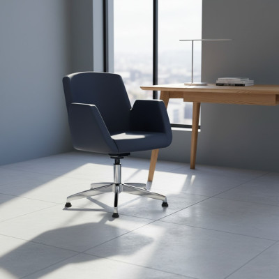 Revêtement de chaise en simili cuir Chaises de bureau Modernes Chaises d'ordinateur Meubles Noirs