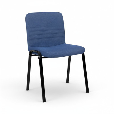 Chaise de bureau bleue Chaise de bureau luxueuse Chaise de bureau Chaise de designer textile Meuble métallique