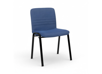 Chaise de bureau bleue Chaise de bureau luxueuse Chaise de bureau Chaise de designer textile Meuble métallique