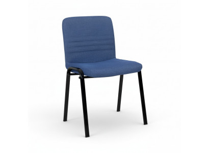 Chaise de bureau bleue Chaise de bureau luxueuse Chaise de bureau Chaise de designer textile Meuble métallique
