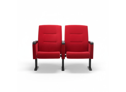 Fauteuil Art Déco Fauteuil Canapé 1 Place pour Théâtre Design Luxe Textile Rouge Nouveau