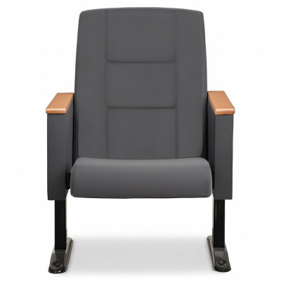 Gris Art Déco Fauteuil de Luxe 1 Place Fauteuil de Théâtre Fauteuil Mono Place en Textile