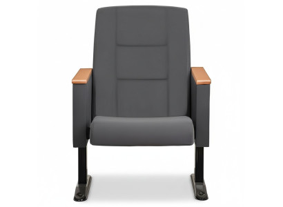 Gris Art Déco Fauteuil de Luxe 1 Place Fauteuil de Théâtre Fauteuil Mono Place en Textile