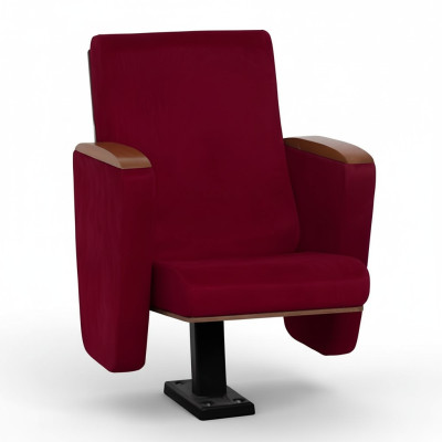 Fauteuil Art Déco Fauteuil Canapé 1 place pour Théâtre Design Luxe Textile Rouge neuf