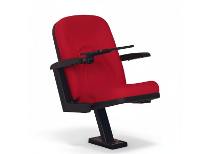 Chaise rembourrée en rouge, design 1 place 1 place moderne, fauteuil de cinéma de luxe théâtre