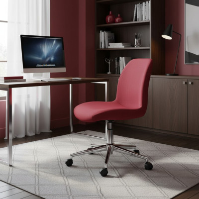 Chaise de bureau rouge Chaise de bureau de luxe Fauteuil de bureau Patron nouvelle Chaise de designer en textile Meuble