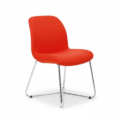 Chaises de luxe design orange chaises rembourrées meubles de bureau nouveaux meubles textiles