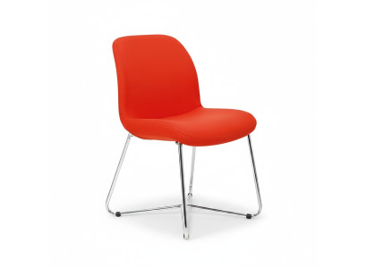 Chaises de luxe design orange chaises rembourrées meubles de bureau nouveaux meubles textiles