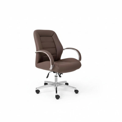 Fauteuil en similicuir avec revêtement, chaise pivotante pour ordinateur, mobilier de bureau, fauteuil de direction