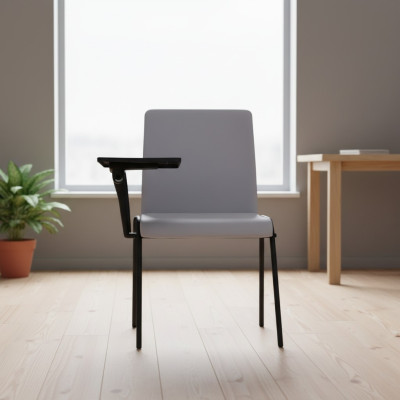 Fauteuil moderne de haute qualité avec un design élégant, fauteuil gris pour le bureau.