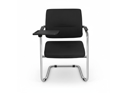 Chaise noire élégante, chaise moderne au design de haute qualité pour bureau, neuf.