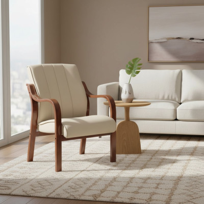 Chaise de bureau moderne Chaise rembourrée de bureau en cuir synthétique