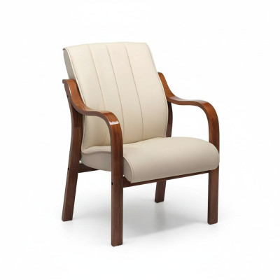 Chaise de bureau moderne Chaise rembourrée de bureau en cuir synthétique