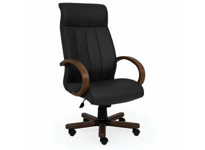 Chaises d'ordinateur Chaise de direction Fauteuil en cuir synthétique Rembourrage Chaise de bureau Pivotante nouveau