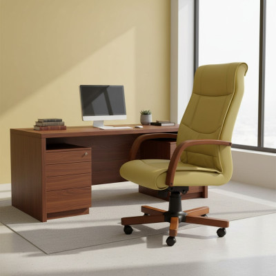 Chaise de luxe vert Chaises de bureau Chaise rembourrée de design Mobilier Chaise pivotante de bureau nouvelle