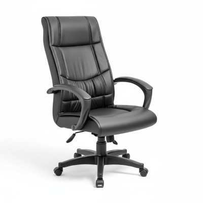 Chaises de bureau noires luxueuses Chaises rembourrées Meubles de designer Chaise pivotante de bureau