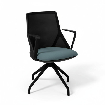 Chaises de bureau noires luxueuses fauteuil rembourré fauteuil pivotant