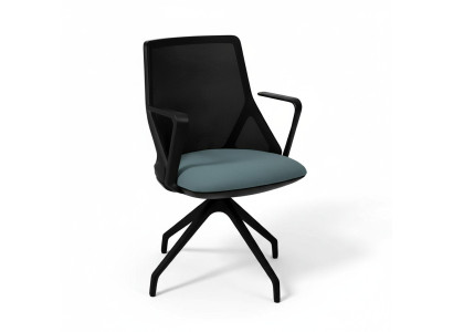 Chaises de bureau noires luxueuses fauteuil rembourré fauteuil pivotant