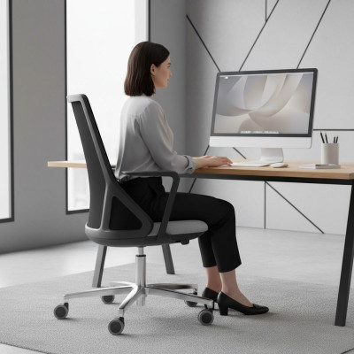 Chaises de bureau noires de luxe Moderne Fauteuil design Meubles de chaises