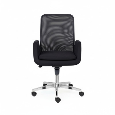 Fauteuil pivotant en tissu Rembourrage tissu Chaise d'ordinateur Mobilier Chaise de bureau Chaise de direction