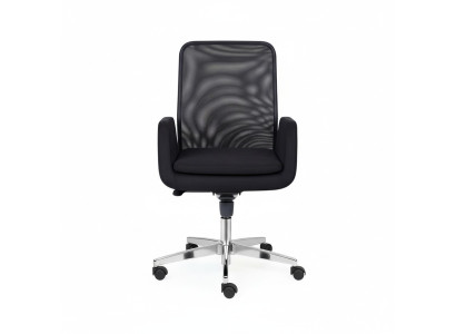Fauteuil pivotant en tissu Rembourrage tissu Chaise d'ordinateur Mobilier Chaise de bureau Chaise de direction