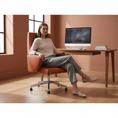 Chaise de bureau Chaise de bureau orange Fauteuil de jeu Chaise de bureau Chaise pivotante Boss Nouveau Fauteuil