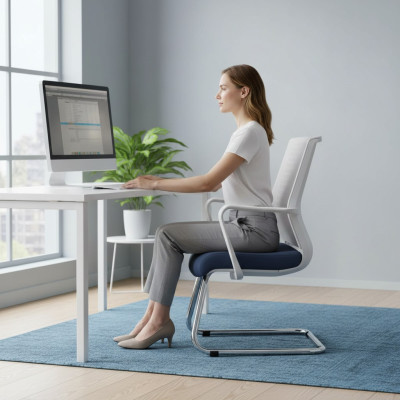 Chaise de bureau blanche moderne Chaise de jeu Chaise pivotante Chaise de bureau Chaise exécutive Nouvelle chaise