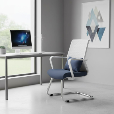 Chaise de bureau blanche moderne Chaise de jeu Chaise pivotante Chaise de bureau Chaise exécutive Nouvelle chaise