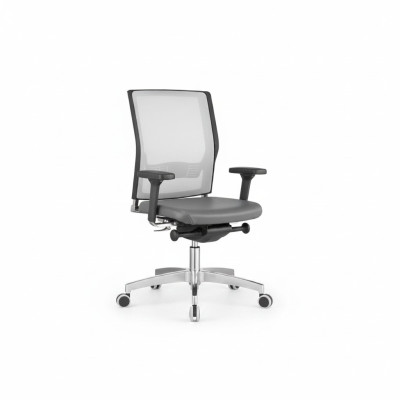 Fauteuil de luxe gris Chaise rembourrée Chaise pivotante pour ordinateur Mobilier Chaises de bureau Chaise de direction