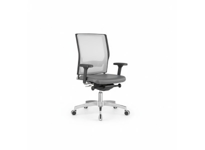 Fauteuil de luxe gris Chaise rembourrée Chaise pivotante pour ordinateur Mobilier Chaises de bureau Chaise de direction