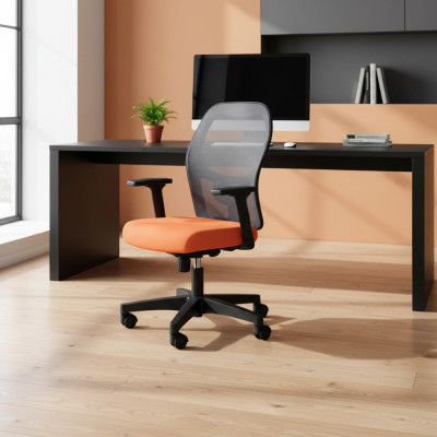 Chaises de bureau Chaise de bureau orange Chaise pivotante Chaise de direction Chaise de bureau en maille design