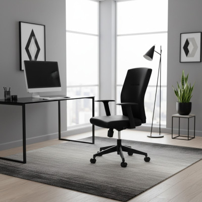 Chaise de jeu Chaise de bureau noire Chaise pivotante Chaise de direction nouvelle