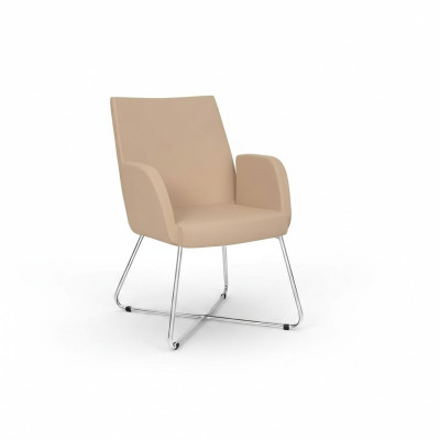 Design Chaise Fauteuil Chaises de Tapisserie de luxe Fauteuil textile beige Chaise de bureau