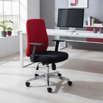Chaise de bureau rouge Chaise de jeu Textile Chaise de bureau Chaise pivotante Patron nouvelle Chaise