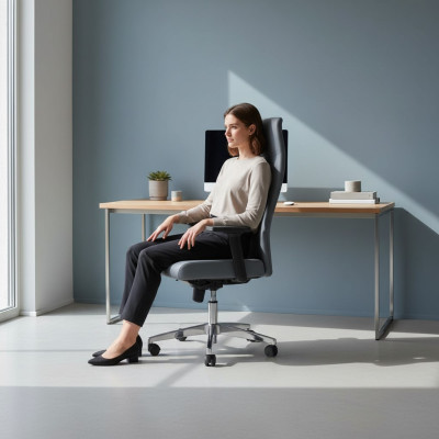 Chaise de bureau Gris Chaise de jeu Fauteuil de bureau Fauteuil pivotant Boss nouveau Fauteuil Tissu nouveau
