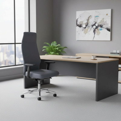 Chaise de bureau Gris Chaise de jeu Fauteuil de bureau Fauteuil pivotant Boss nouveau Fauteuil Tissu nouveau