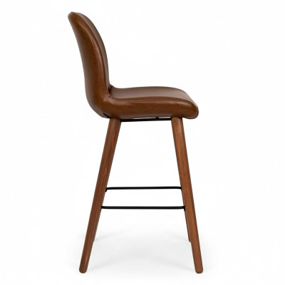 Chaise de salle à manger Luxe Chaises marron Design de chaise Fauteuil Mobilier Chaise en bois nouvelle