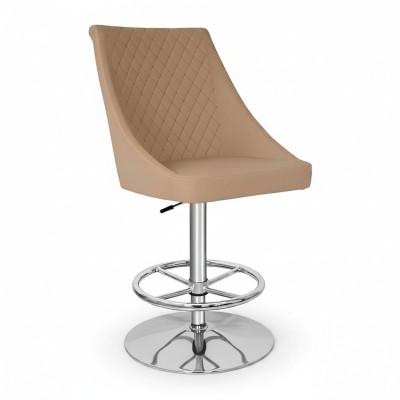 Moderne Tabouret de Bar Designer de Haute Qualité Beige en Imitation Cuir mobilier de luxe neuf