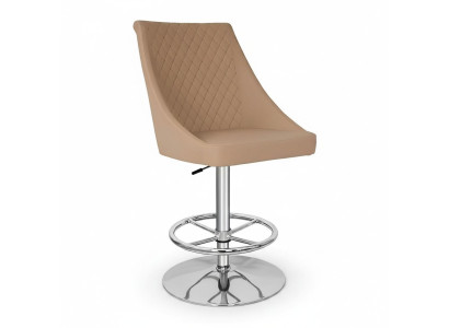 Moderne Tabouret de Bar Designer de Haute Qualité Beige en Imitation Cuir mobilier de luxe neuf