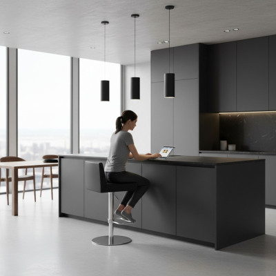 Chaise de bar Tabouret de bar Design noir Chaises de bar Tabouret de bar Chaises de haute qualité nouveaux