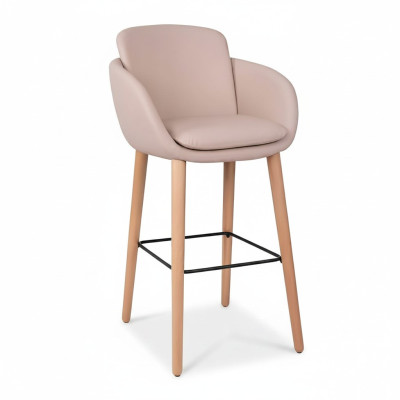 Tabouret de bar Beige en simili-cuir Chaises de bar design Tabouret de bar Chaises de tabouret