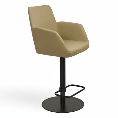 Tabouret de bar vert, élégant, chaise de bar, chaise de salle à manger en métal de designer, nouvelle.