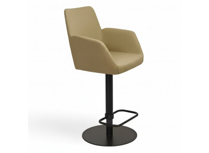 Tabouret de bar vert, élégant, chaise de bar, chaise de salle à manger en métal de designer, nouvelle.