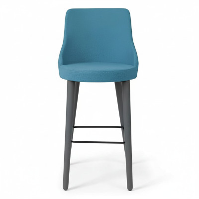 Tabouret de bar élégant Chaise en bois de designer Chaise de salle à manger Tabouret Bleu Bar Nouveau