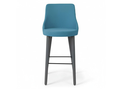 Tabouret de bar élégant Chaise en bois de designer Chaise de salle à manger Tabouret Bleu Bar Nouveau