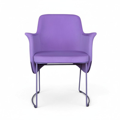 Chaise de salle à manger Chaise Chaise de cuisine Fauteuil Place Tissu Moderne Bois Violet
