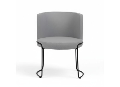 Chaise moderne Rembourrage Chaises de salle à manger Textile Couleur Gris 1 Place Nouveau