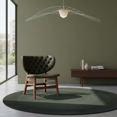 Moderne Chesterfield Green Fauteuil à bascule une place rembourré une place